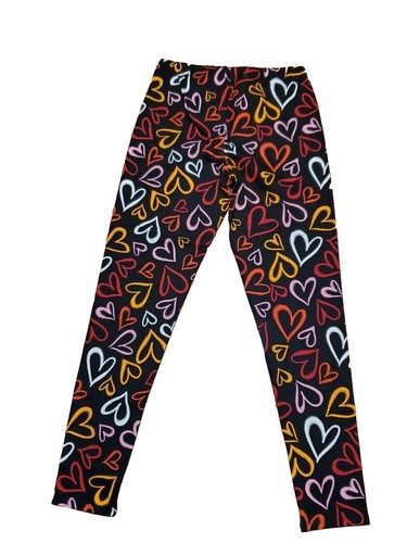 NOBO NO BOUNDARIES BLACK WITH HEARTS ANKLE LEGGINGS S (3 - 5) NWT NEW - Picture 2 of 14