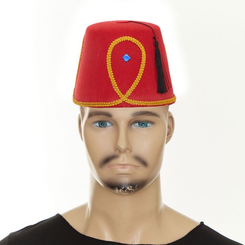 2Pcs Moroccan Hats Christmas Non-woven Hat Stage Performance Party Cap Parade - Bild 11 von 15