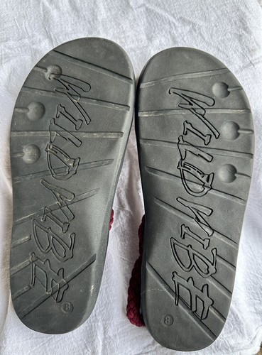 Wild Vibe Damen rot Seil Slipper Fersenriemen Sandale Größe 8 Sommer Strand-BA2 - Bild 4 von 7