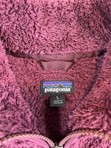 Patagonia Vest Girls (L - 12) Purple Los Gatos Deep Pile Full Zip Outdoor Hiking - Picture 6 of 7