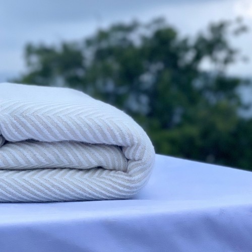 Cashmere Blanket " Langpo " - Handmade From Nepal, Blanket, Bedspread - Picture 6 of 24