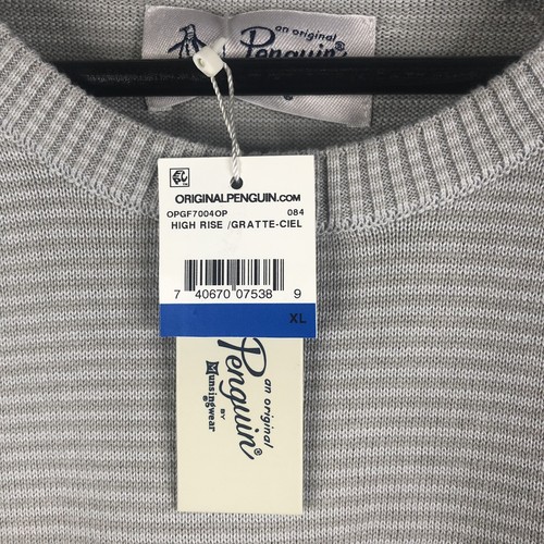 Maglione Uomo Manica Lunga Pinguino Originale Taglia XL Colore Grigio Multi - Foto 3 di 4