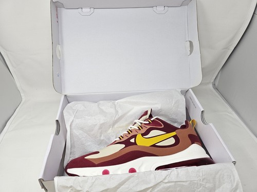 NIKE Air Max 270 React NOBLE RED/DARK SULFUR Men Running Shoes A04971601 - Picture 5 of 24