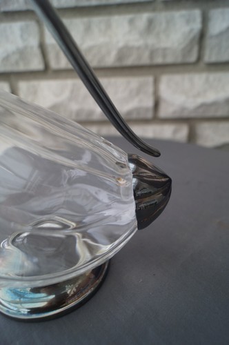 1 A Karaffe Decanter"Kalte Ente"- RCR, Italien, 24% Kristallglas, versilbert - Bild 4 von 15