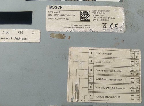 BOSCH MPC-XXXX-B PANNELLO CONTROLLER - Foto 9 di 9