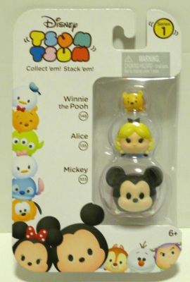 Disney Tsum Tsum Series 1 Stackable 3-Pack ~ Winnie the Pooh Alice