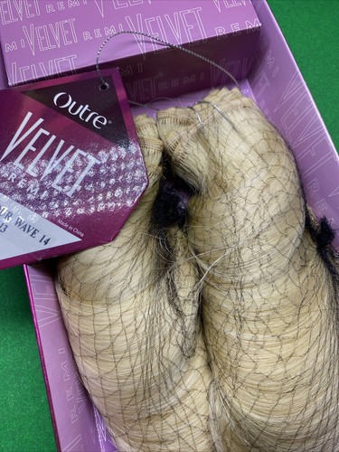 TERCIOPELO REMI_100%_humano_cabello_GLAMOUR_WAVE_TEJIDO_EXTENSIÓN_14"_#613 - Imagen 2 de 3