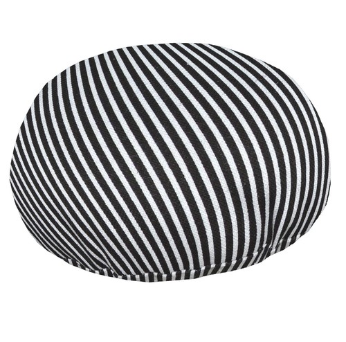 Flat Round Shape Cover*Stripes Cotton Canvas Floor Seat Chair Cushion Case*AK3 - Picture 17 of 21