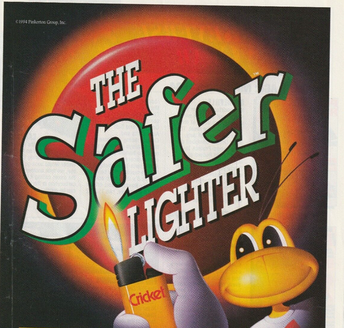 Cricket Safer Lighter1982 Better Home and Garden Magazine printed ad 11x8 color - Picture 2 of 6
