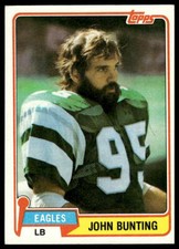 1981 Topps #439 John Bunting Philadelphia Eagles