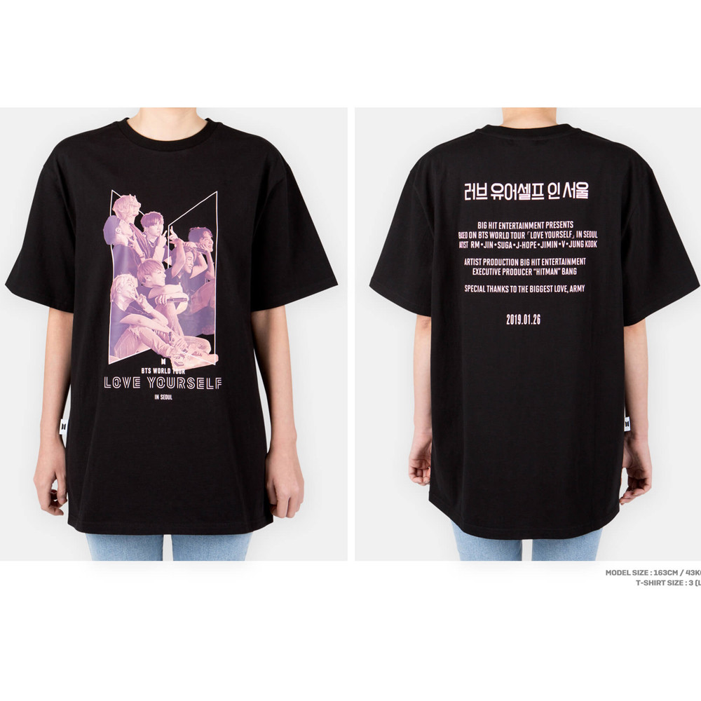 BTS WORLD TOUR LOVE YOURSELF in Seoul OFFICIAL MD T-shirt