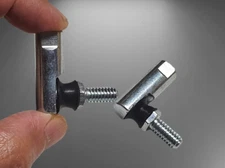 2-Pack Ball Joint 1/4-20 RH Stud M-ES250Cx1  Zinc Plated 