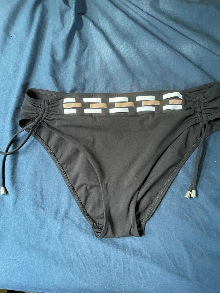 Комплект бикини Lise Charmel из 2 предметов черный белый коричневый деталь женский низ M верх 34 - Изображение 3 из 4