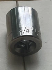 Used   "Craftsman USA 3/4" S.A.E. 3/8"Drive 12 pt Standard Socket"