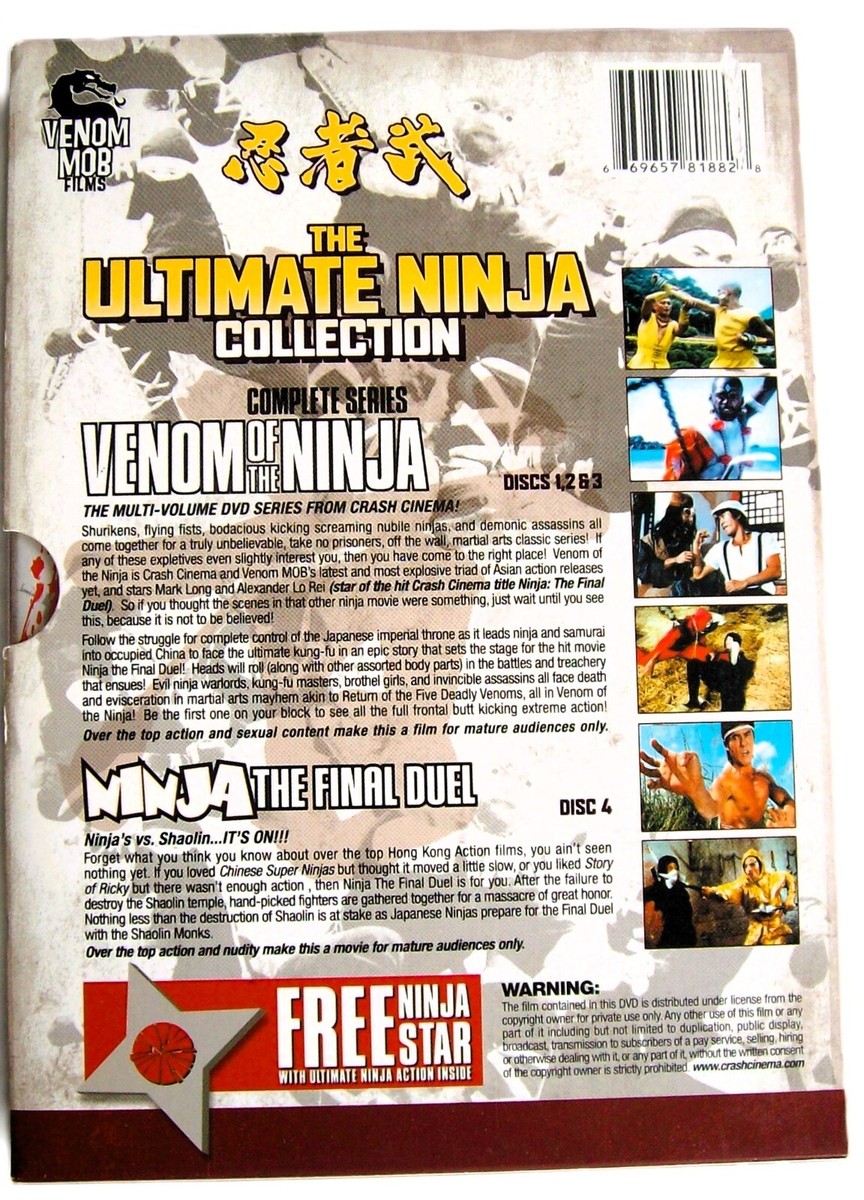 Ultimate Ninja Collection: Venom Of & Final Duel (DVD, 2005