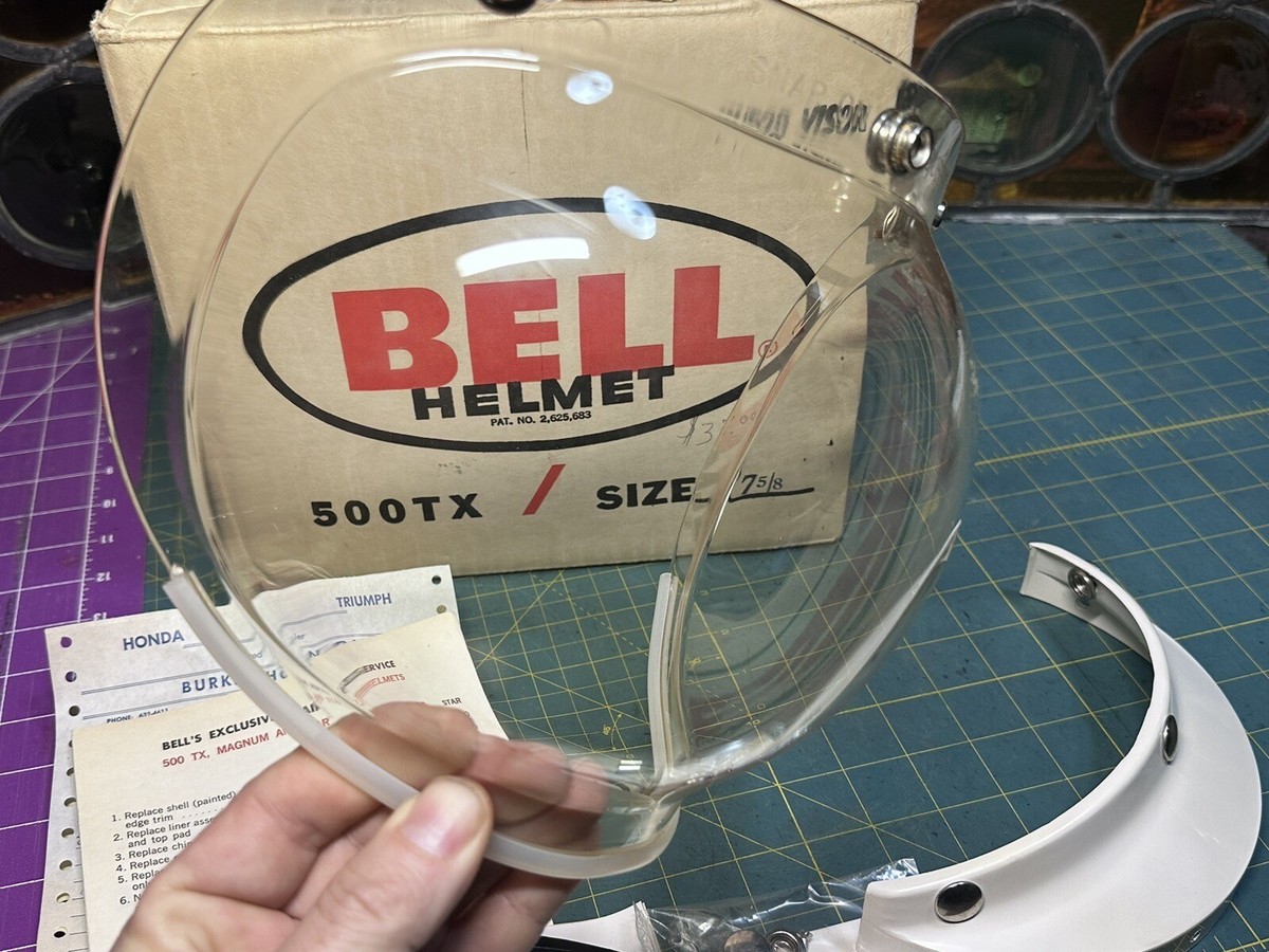 アクセサリー 500-TX Bell 60's Wストラップ 銀ベル BELL 500-TX WHITE 61cm | SPEED ADDICT