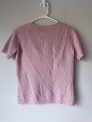 Lord And Taylor 100% Kaschmir Pullover T-Shirt Gr. XS rosa *defekt - Bild 2 von 9