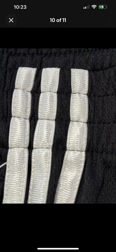 NWT Adidas Dri-Fit Black And White Shorts - Size 4 (XSmall) - MSRP $20 - Picture 5 of 6