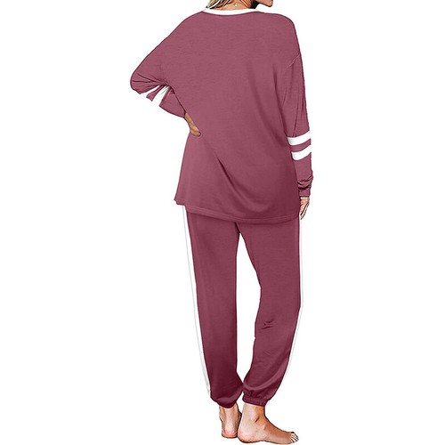 Women Jogging Tracksuit Set Sports Gym Hoodie Sweat Suit Apparel Pants Outfits - Picture 28 of 36
