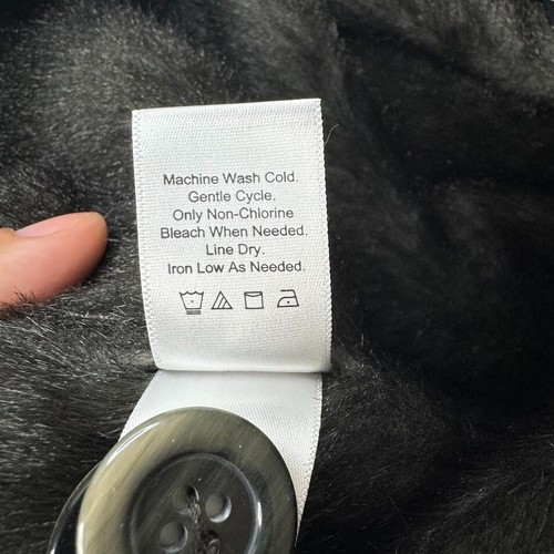 Seltener Coldwater Creek Damen Mantel Kunstleder Außen Kunstfellfutter Gr. 1XL Neu mit Etikett - Bild 13 von 15