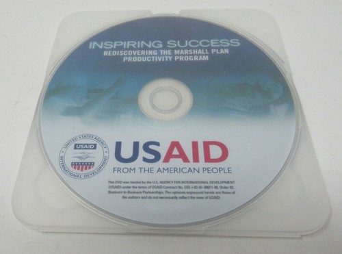 USAID Inspiring Success Rediscovering The Marshall Plan Productivity Program CD - Picture 1 of 2