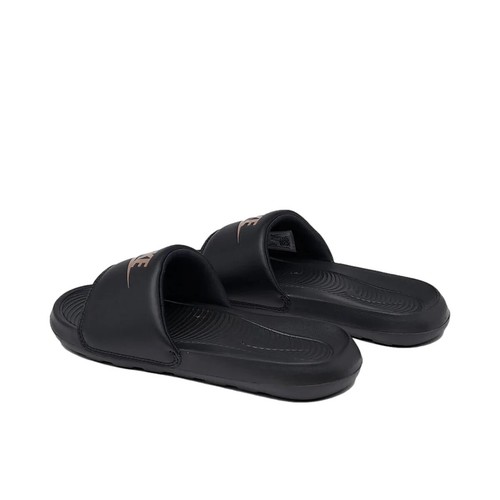 NIKE Victori One Slide Mujer Negro y Rojo Bronce Swoosh Sandalias Talla 9, 10 Nuevas - Imagen 9 de 10