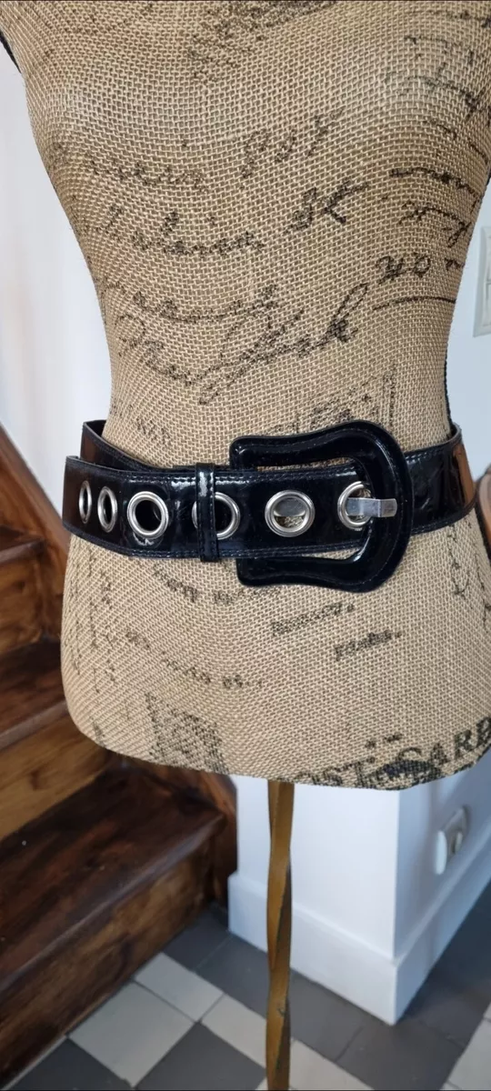Ceinture Femme Vernis Noir Neuve