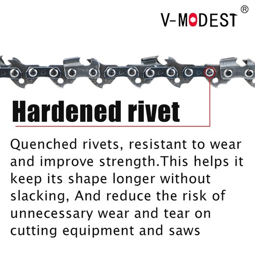 10'' Chainsaw Chain Blade 3/8" LP .050 Gauge 40DL for Sun Joe SWJ803E Pole Saw - Picture 8 of 13