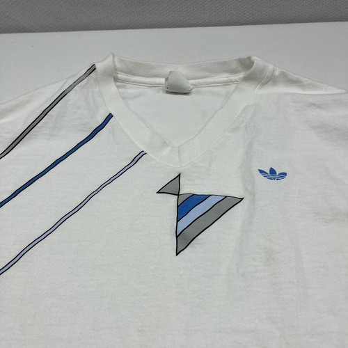 Vintage Adidas Trefoil T-Shirt Blue Mens Adult Large (42-44) Made In USA Graphic by Adidas, Size L, $47.4 - Photo 2