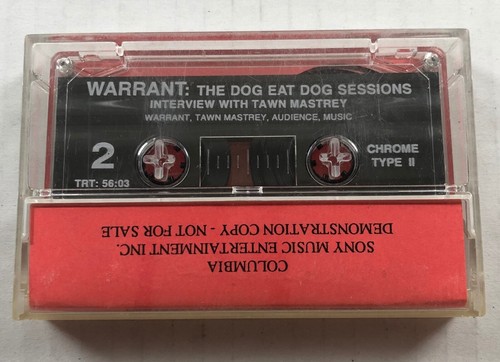 WARRANT Dog Eat Dog Sessions 1992 US PROMO Only CASSETTE Music & Interviews - Picture 2 of 3