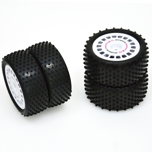 4pcs Rubber Tire Wheel/Rims Tyre For Tamiya/TT-02B Off Road Model car 1/10 Buggy - Picture 8 of 12