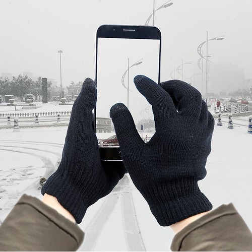 Men Women Touch Screen Gloves Smartphone Texting Winter Thermal Soft Gloves - Picture 24 of 28