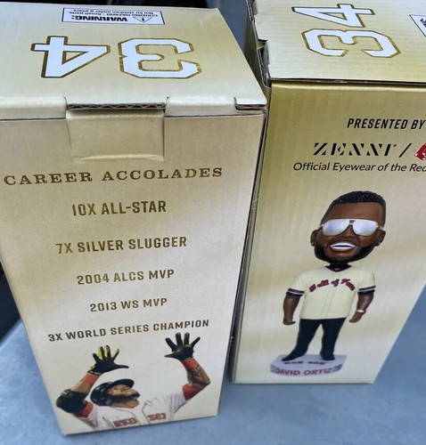 David Ortiz Hall of Fame Membership Bobble Head Bobble NEW & Fenway Park SGA MIB - Picture 6 of 6