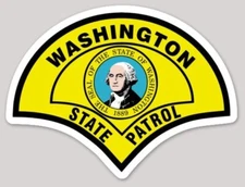 3 Inch Non-Reflective Washington State Patrol Police Trooper Sticker Decal