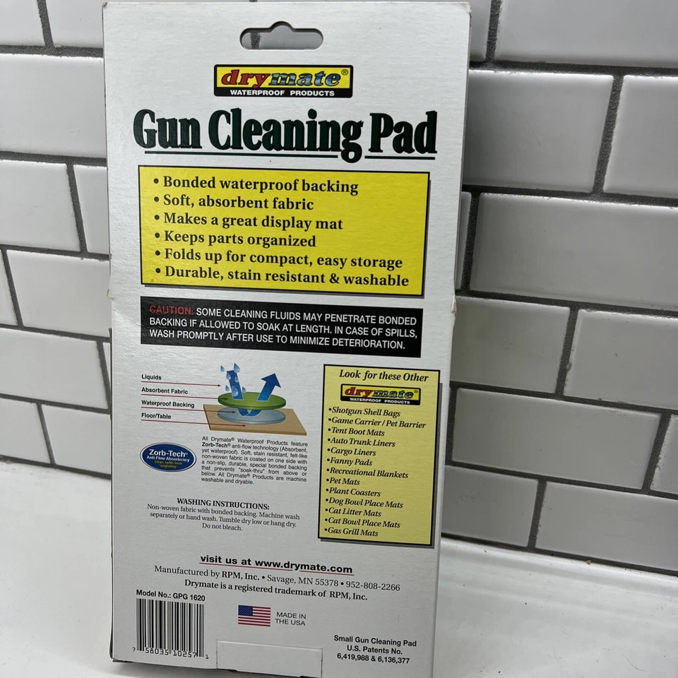Vintage RedHead Gun Cleaning Pad Mat Pistol Firearm Felt USA Made 16 x 20 Green Foto 2 de 2