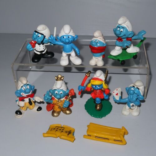 The Smurfs Toy Figure Bundle Job Lot Schleich Payo Bully Mushroom House Wax Pack - Picture 14 of 19