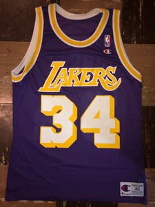 Details about SHAQUILLE O'NEAL Vtg 90's Purple LOS ANGELES LAKERS CHAMPION Jersey lsu Sz 40 Details about SHAQUILLE O'NEAL Vtg 90's Purple LOS ANGELES LAKERS CHAMPION Jersey lsu Sz 40