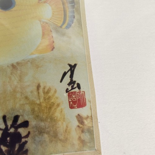 Vintage Yun Shan Lau Butterfly Fish Chinese Art Print Signed Numbered 28/200 - Picture 5 of 19