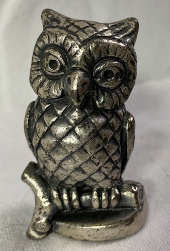 Peltro Pewter  ~ 2.25"  OWL ~ Figurine - Italy - Picture 1 of 9