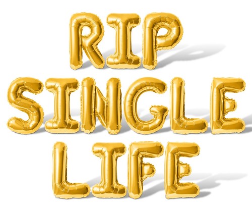 RIP SINGLE LIFE Letter Balloon - Bachelorette Party Decorations - Bridal Shower - Bild 16 von 55