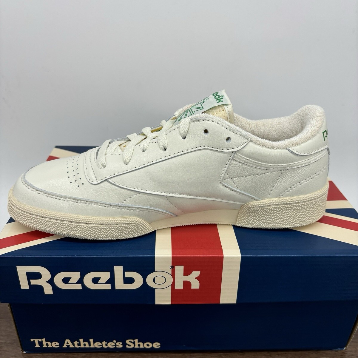 Reebok Mens Club C 85 Vintage Footwear White Chalk Green