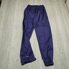 LL Bean Pants Tek Pants Youth Size 16 Blue Nylon Ripstop Waterproof Vintage
