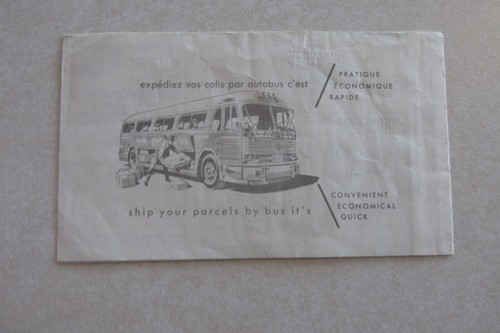 TT35 Vintage Francese Canada Bus opuscolo trasporto Voyageur Provincial inc - Foto 3 di 3