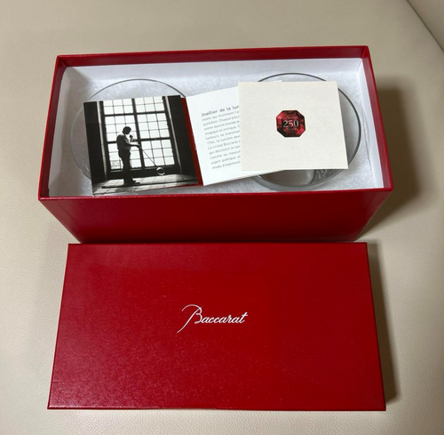Baccarat STELLA 2014 Tumbler Crystal Rock Glass pair Set of 2 with Box - Picture 5 of 6