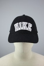NIKE Vintag Black Wool Bland cap made in USA One Size
