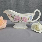 Royal Worcester Mikado Gravy Boat Very Good Condition 1983 Vintage Pink Flowers