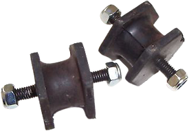 Rotax Max Exhaust Bobbins HQ X 2 Brand M8 inc Nylock Nuts New Kart Part UK - Picture 1 of 1