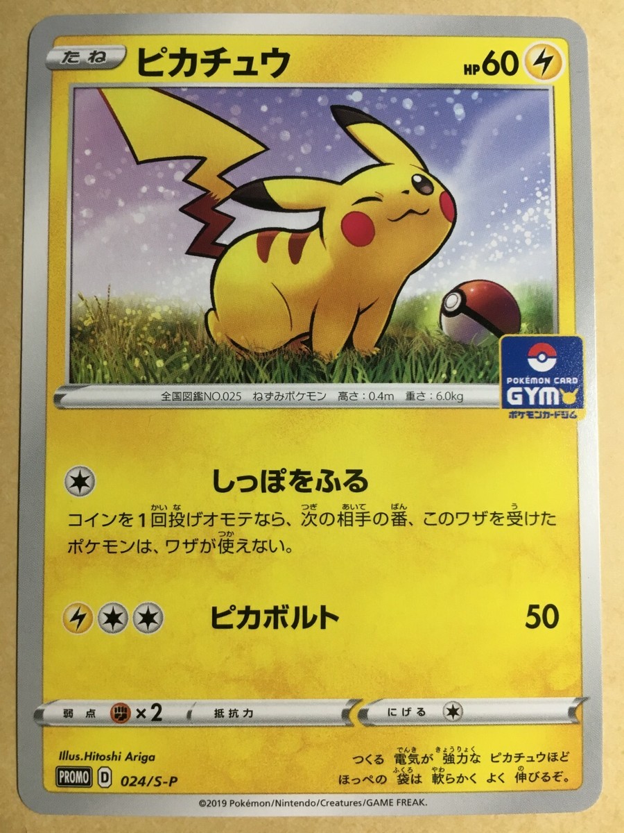 PSA10 ピカチュウ ジムプロモ pikachu 024/s-p GYM 2019 Pokemon JAPANESE Card Gym Promo Pikachu 024/S-P PSA 10