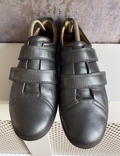 Hotter Leap Pewter Leather Silver Straps Womens UK 6.5 Slip On Comfort Concept - Picture 3 of 10