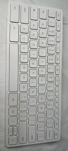 Genuine HP  Chrome-base 21.5 Blue tooth 910 White Blue Tooth Keyboard TPA-P003K - Picture 1 of 4